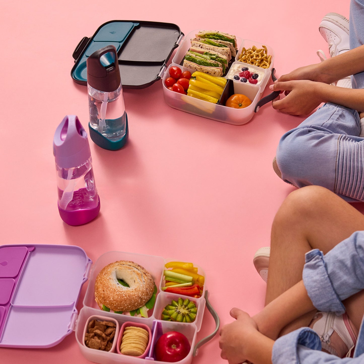 Lancheira B.Box Grande com Refrigerante - Flamingo Fizz