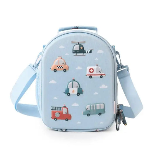 Bolsa de Merienda Térmica 3D Tutete – City Cars - Azul