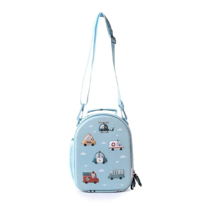 Bolsa de Merienda Térmica 3D Tutete – City Cars - Azul