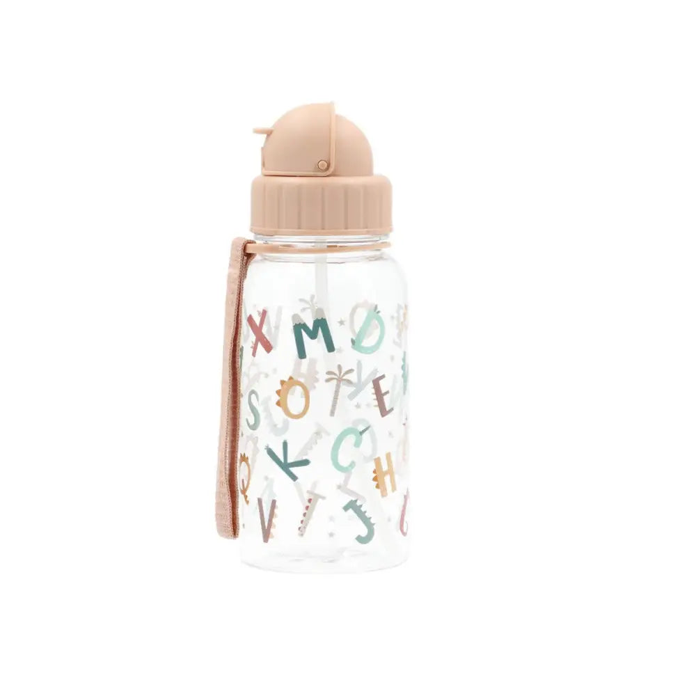 Botella con pajita 500ml - Funny Letters - Funny Letters