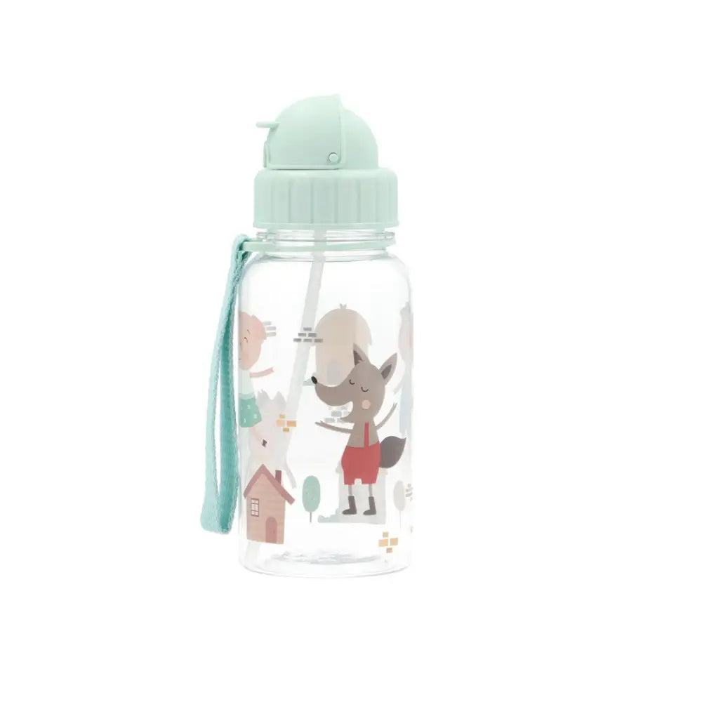 Botella con pajita 500ml - Three Little Pigs - Three Little