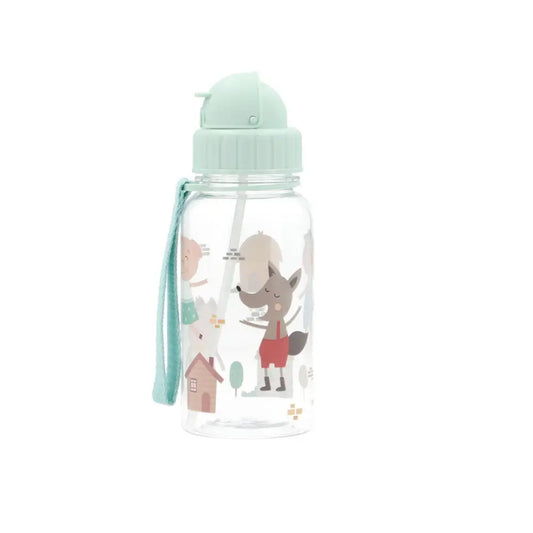 Botella con pajita 500ml - Three Little Pigs - Three Little