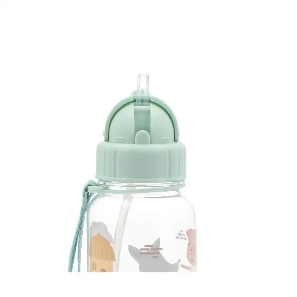 Botella con pajita 500ml - Three Little Pigs - Three Little