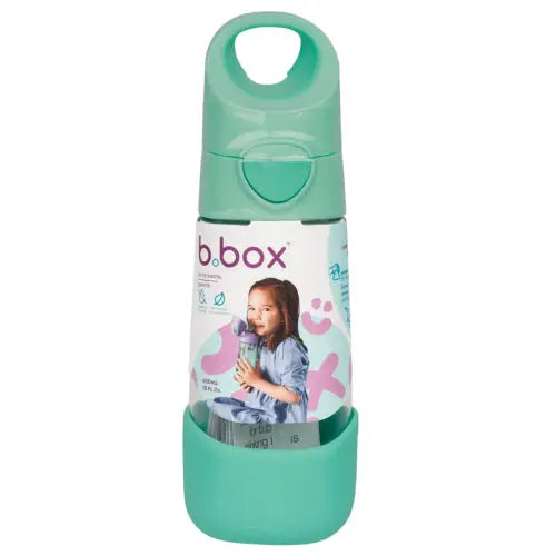 Botella con Pajita B.Box 450ml - Spearmint - Verde - B.Box