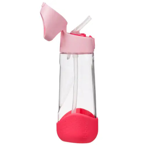 Botella con Pajita B.Box 600ml - Flamingo Fizz - Rosa