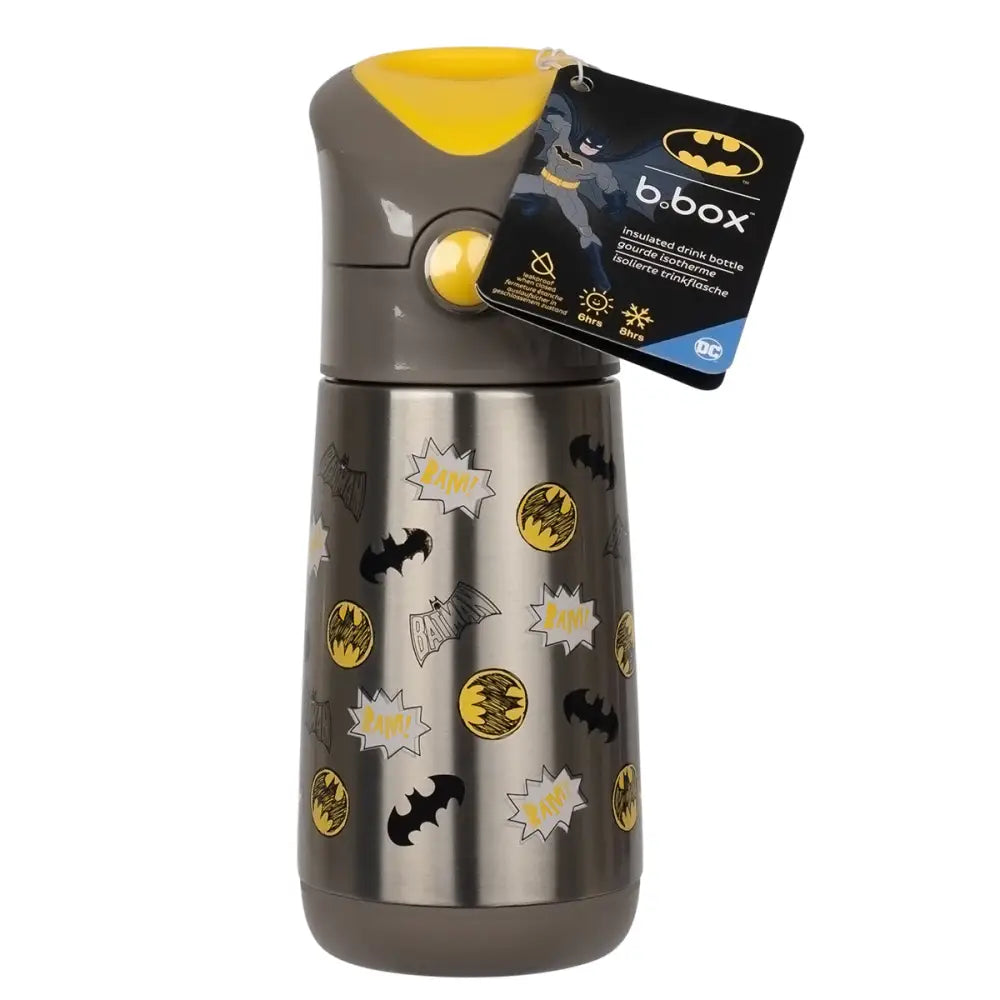 Botella térmica con pajita B.Box 350ml - Batman - Batman