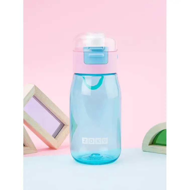 Botella Zoku Flip Gulp - Aqua 475ml - Aqua - Zoku