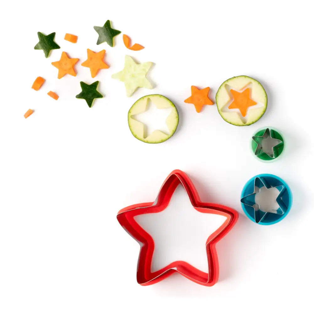 Cortadores para sándwich Lekkabox Set de 3 - Estrellas