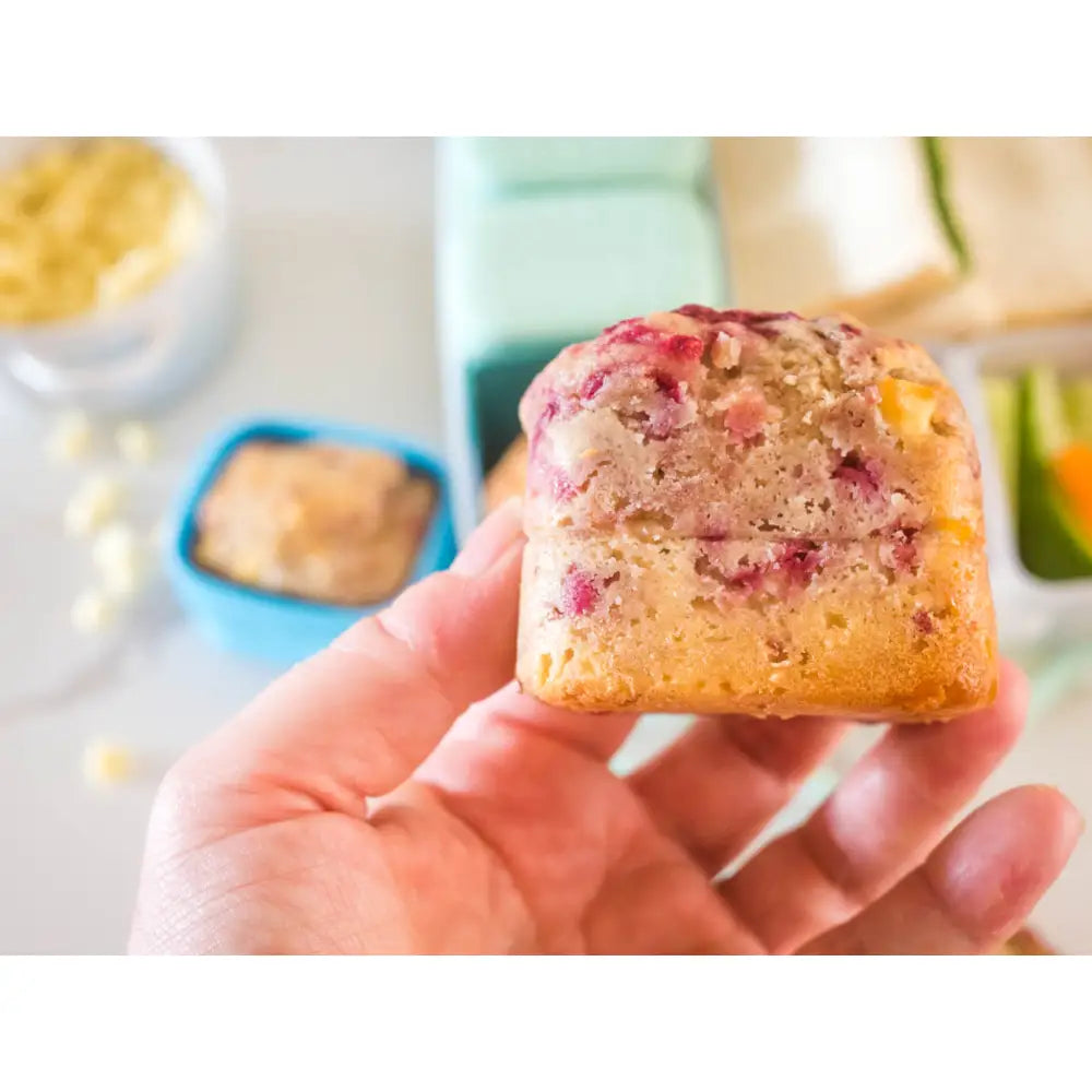 Cubos de Silicona para Snacks B.Box Set de 2 - Berry - Rosa