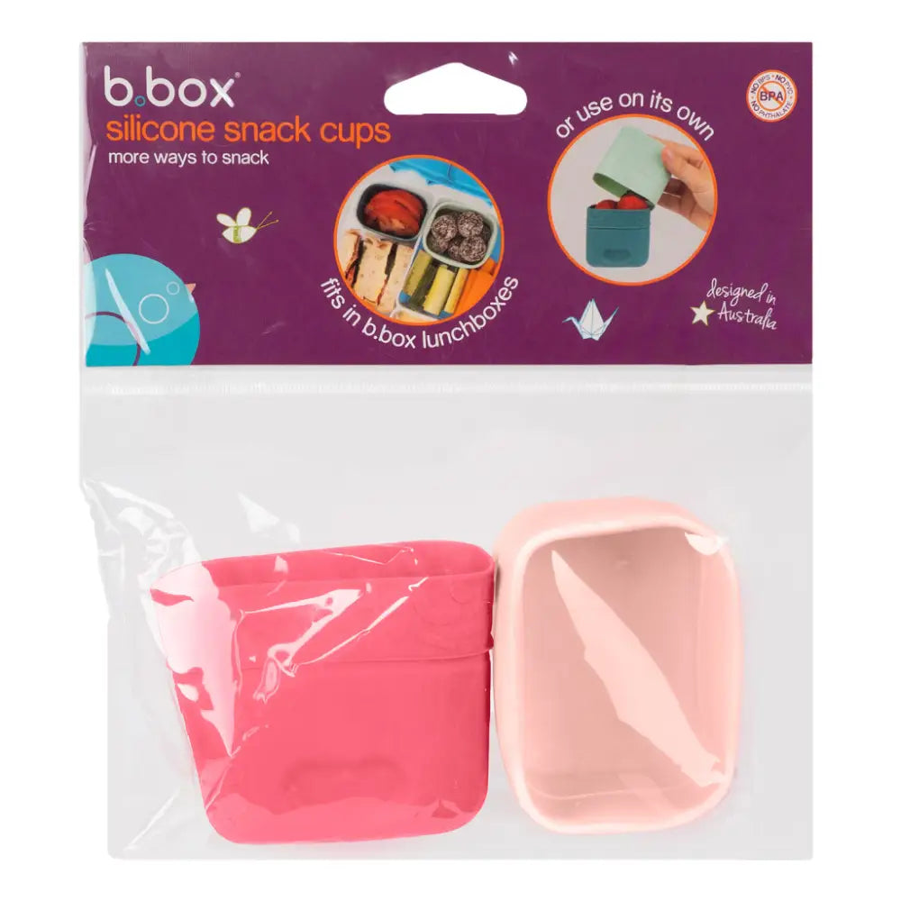 Cubos de Silicona para Snacks B.Box Set de 2 - Berry - Rosa