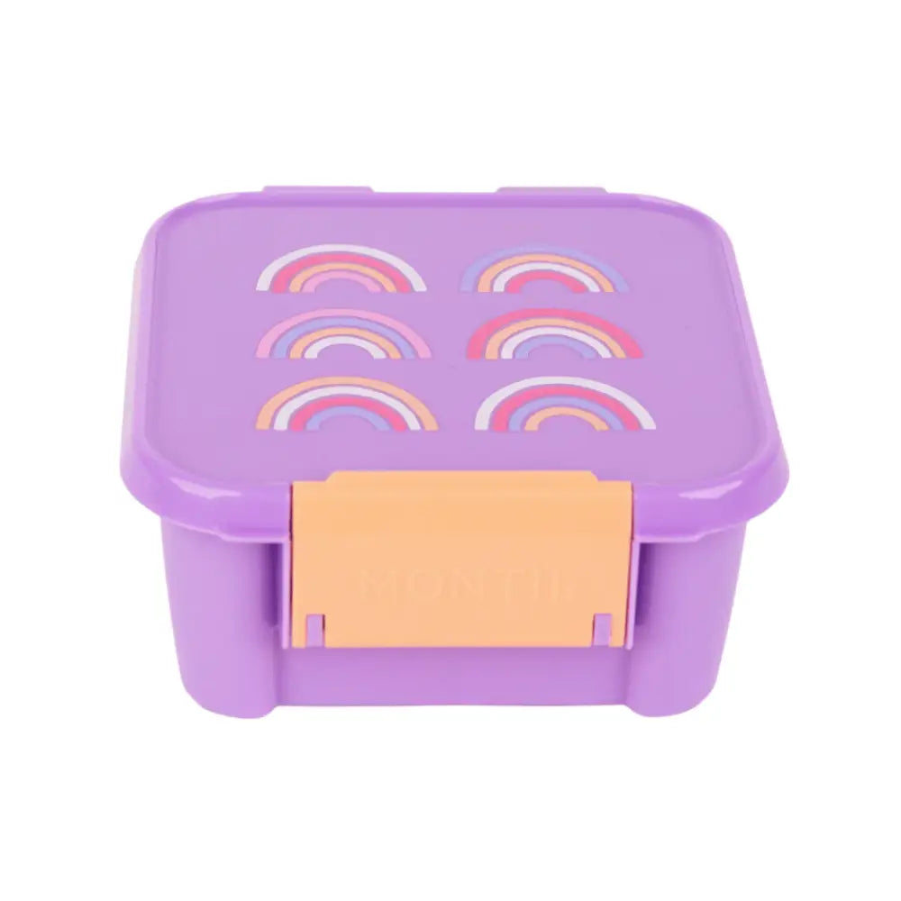 Fiambrera Bento 2 MontiiCo - Rainbow Roller - Morado