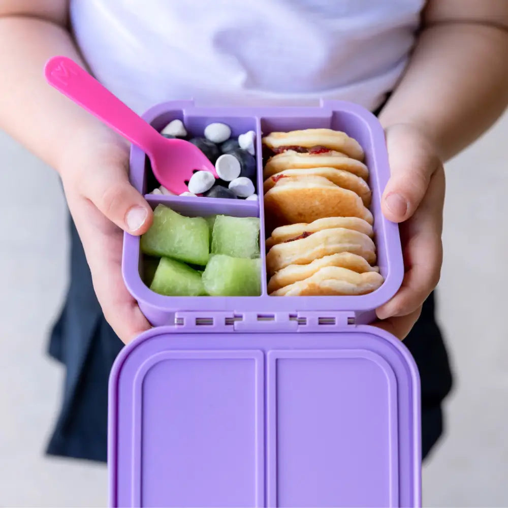 Fiambrera Bento 2 MontiiCo - Rainbow Roller - Morado