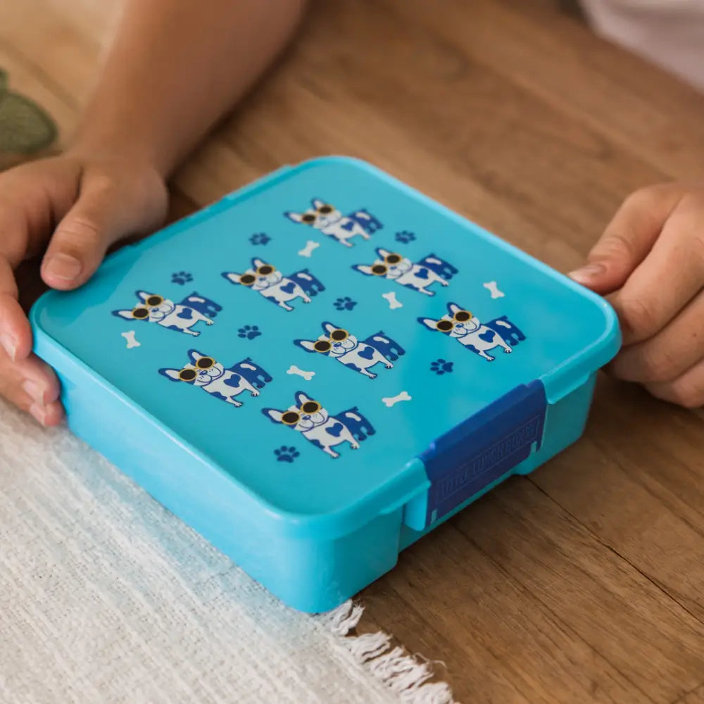 Fiambrera Bento 3 Little Lunch Box Co - Cool Pup - Azul -