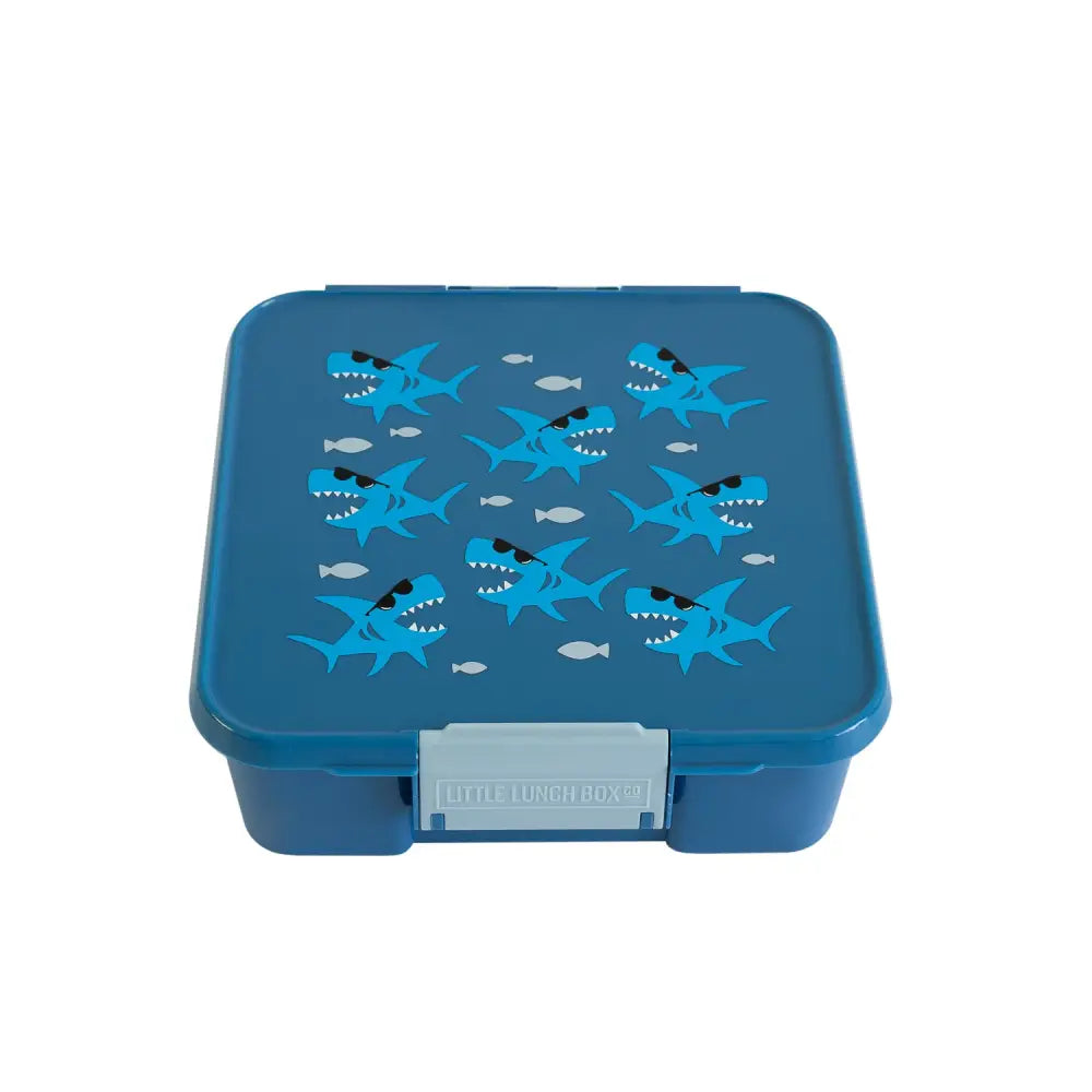 Fiambrera Bento 5 Little Lunch Box Co - Shark - Azul -