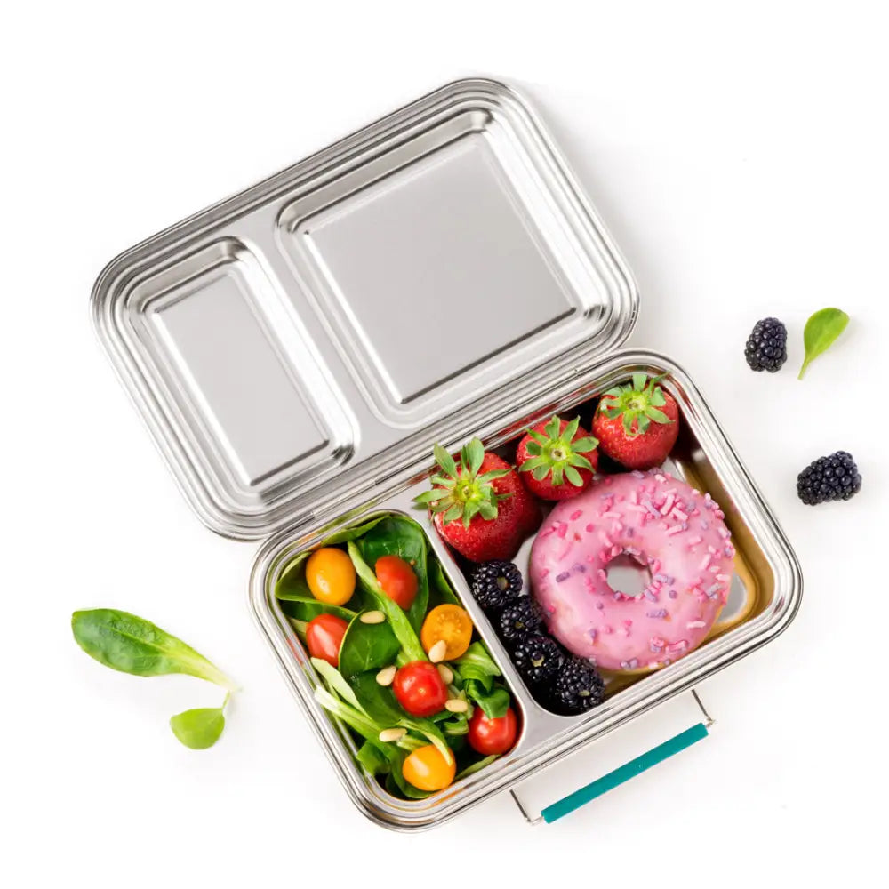 Fiambrera de Acero Inoxidable Lekkabox Duo - Teal - Teal