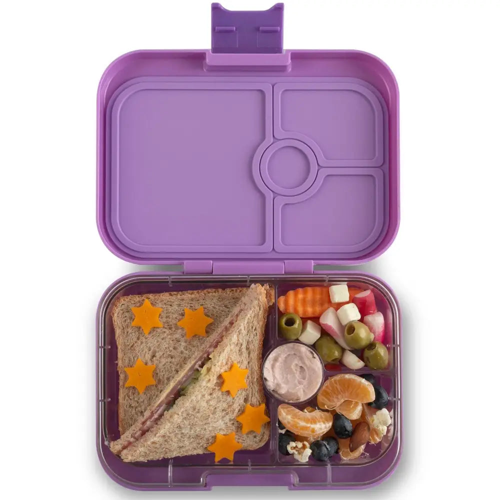 Fiambrera Yumbox Panino 4 secciones - Dreamy purple Rainbow