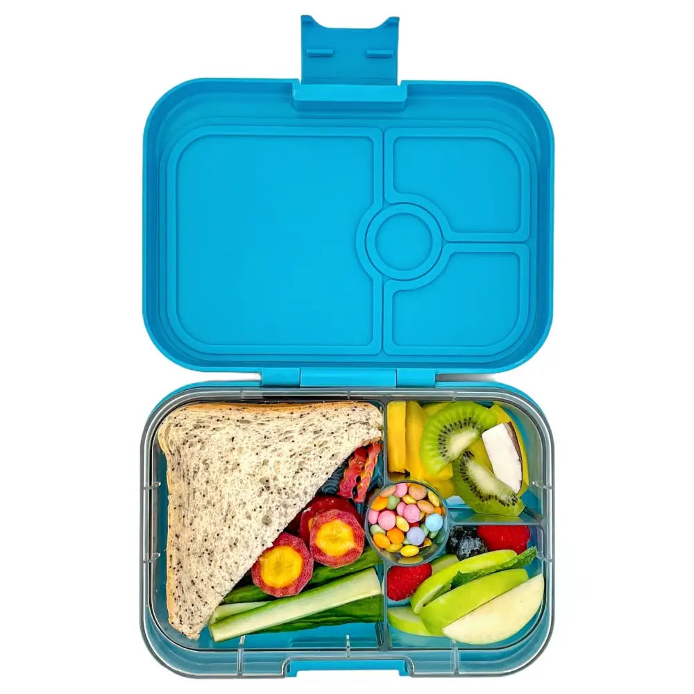 Fiambrera Yumbox Panino 4 secciones - Eighties aqua Rainbow