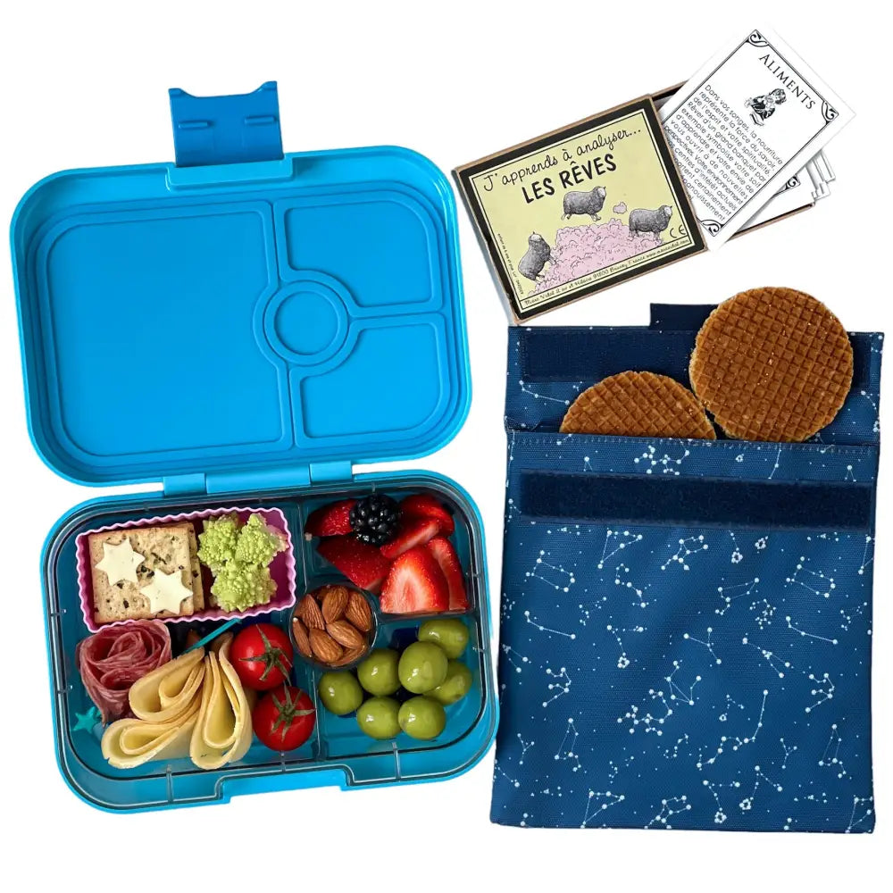 Fiambrera Yumbox Panino 4 secciones - Luna Aqua Zodiac -