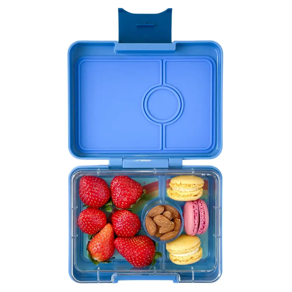 Fiambrera Yumbox Snack 3 secciones Decorada Nubes - Sky Blue