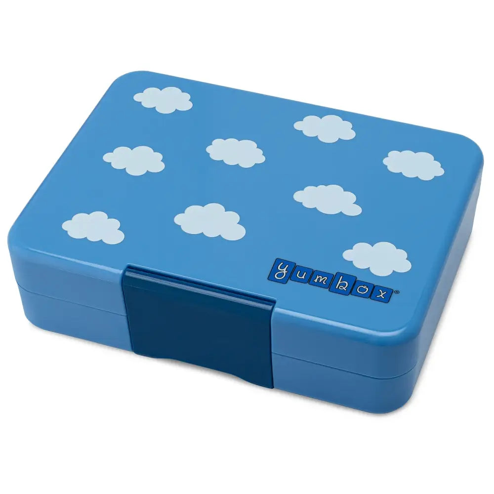 Fiambrera Yumbox Snack 3 secciones Decorada Nubes - Sky Blue