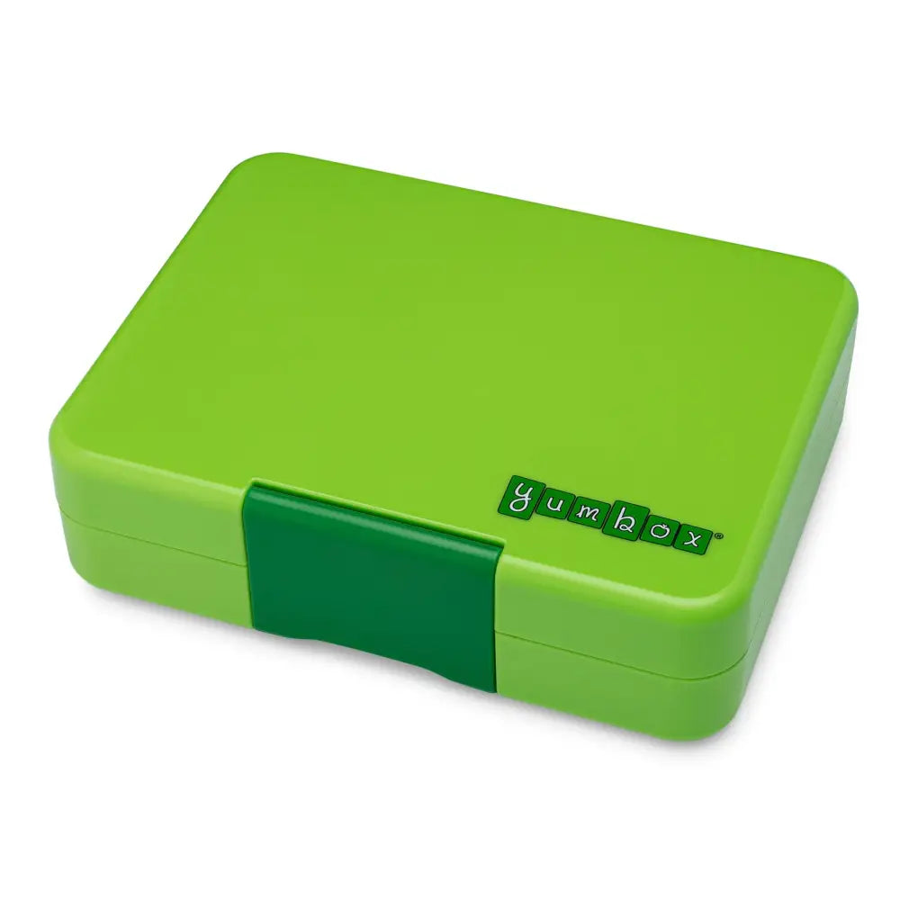 Fiambrera Yumbox Snack 3 secciones - Lime Green Rocket -
