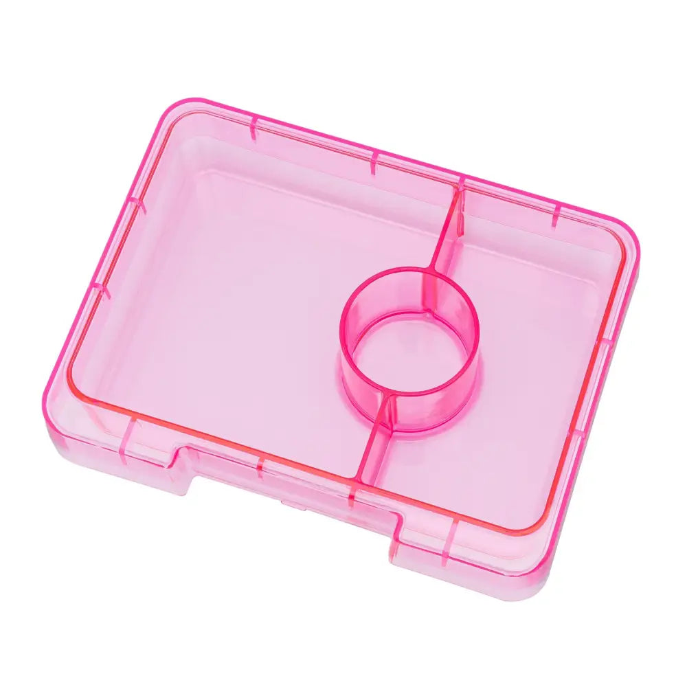 Fiambrera Yumbox Snack 3 secciones - Sparkle Pink Glitter
