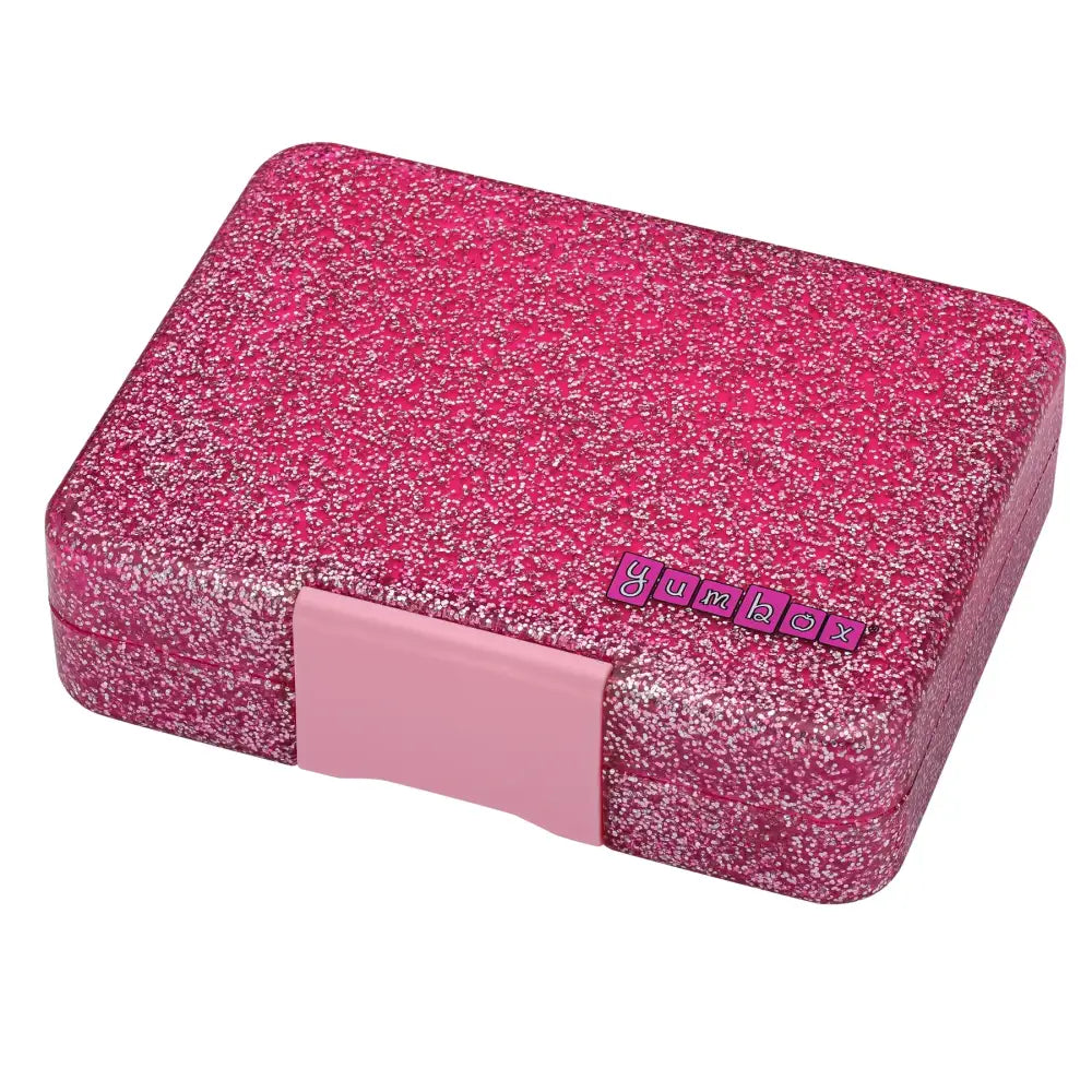 Fiambrera Yumbox Snack 3 secciones - Sparkle Pink Glitter