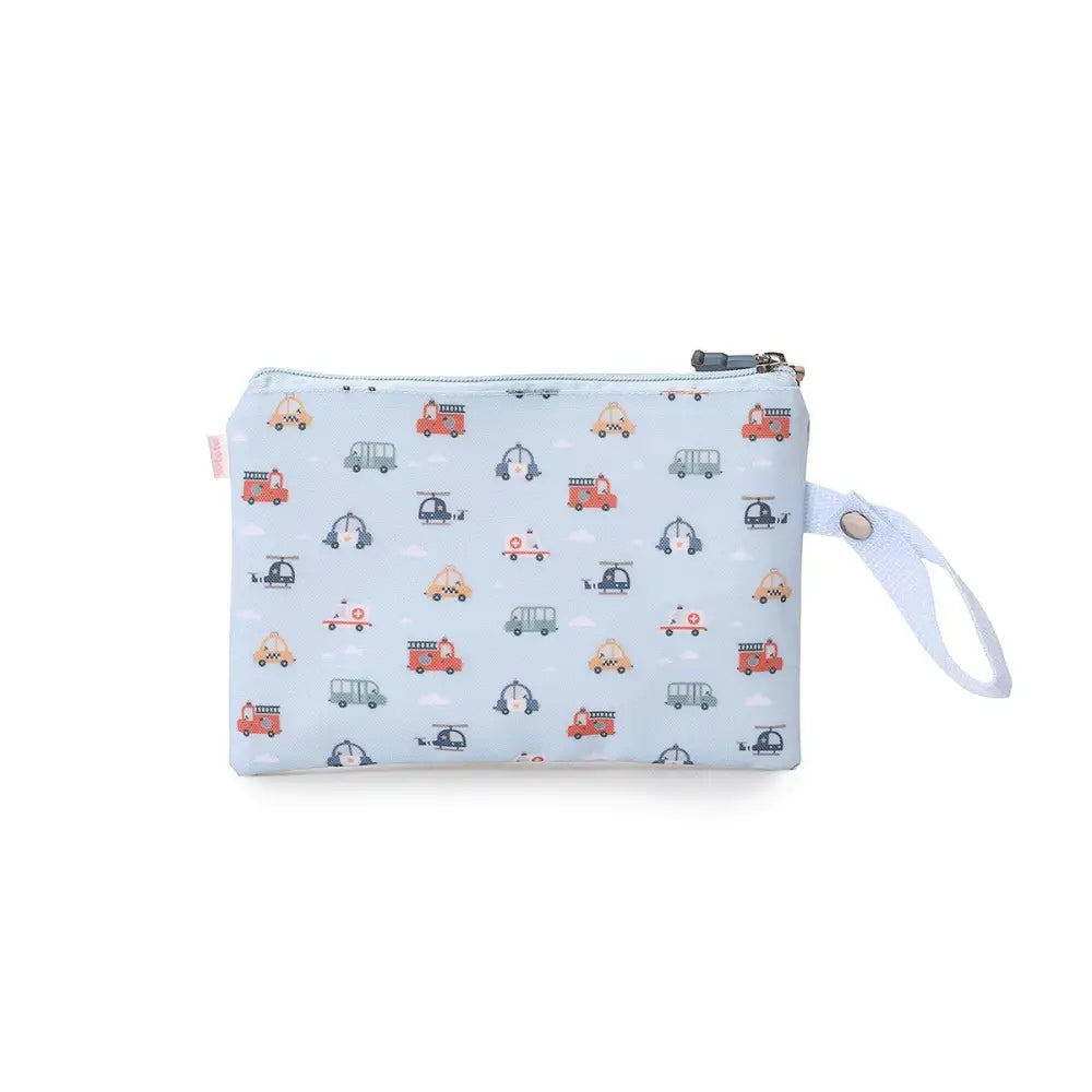 Funda para Bocadillo reutilizable - City Cars - Azul claro