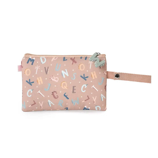 Funda para Bocadillo reutilizable - Funny Letters - Marron