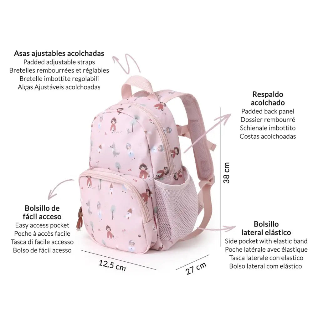 Mochila para almuerzo o merienda - Little Red - Rosa