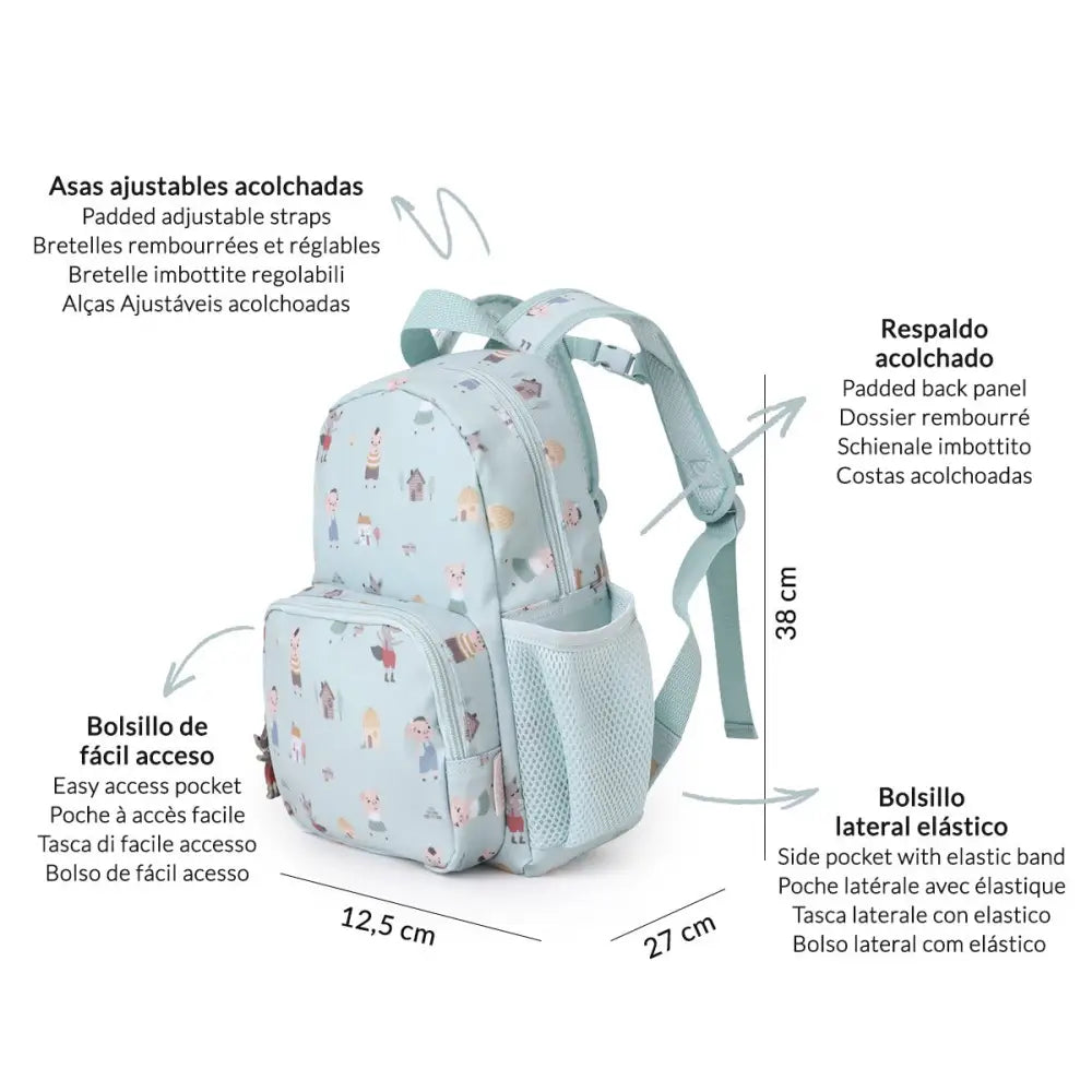Mochila para almuerzo o merienda - Three Little Pigs