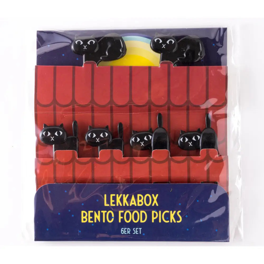 Pinchitos Tenedores Lekkabox - Gatos - Negro - Lekkabox