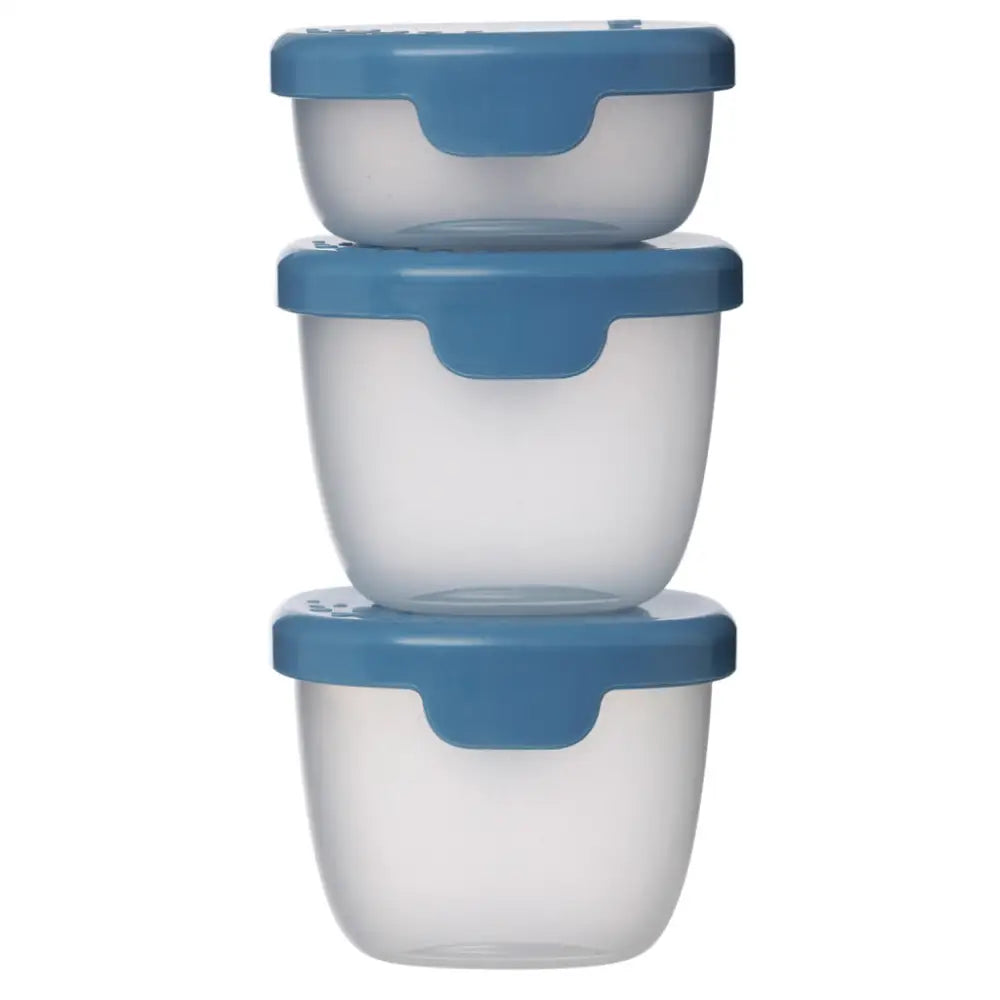 Set de 3 Contenedores Snack Tubes B.box - Ocean - Azul