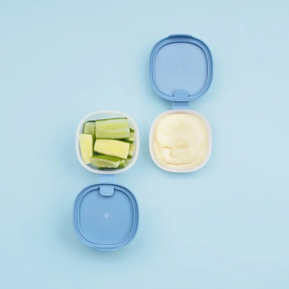 Set de 3 Contenedores Snack Tubes B.box - Ocean - Azul