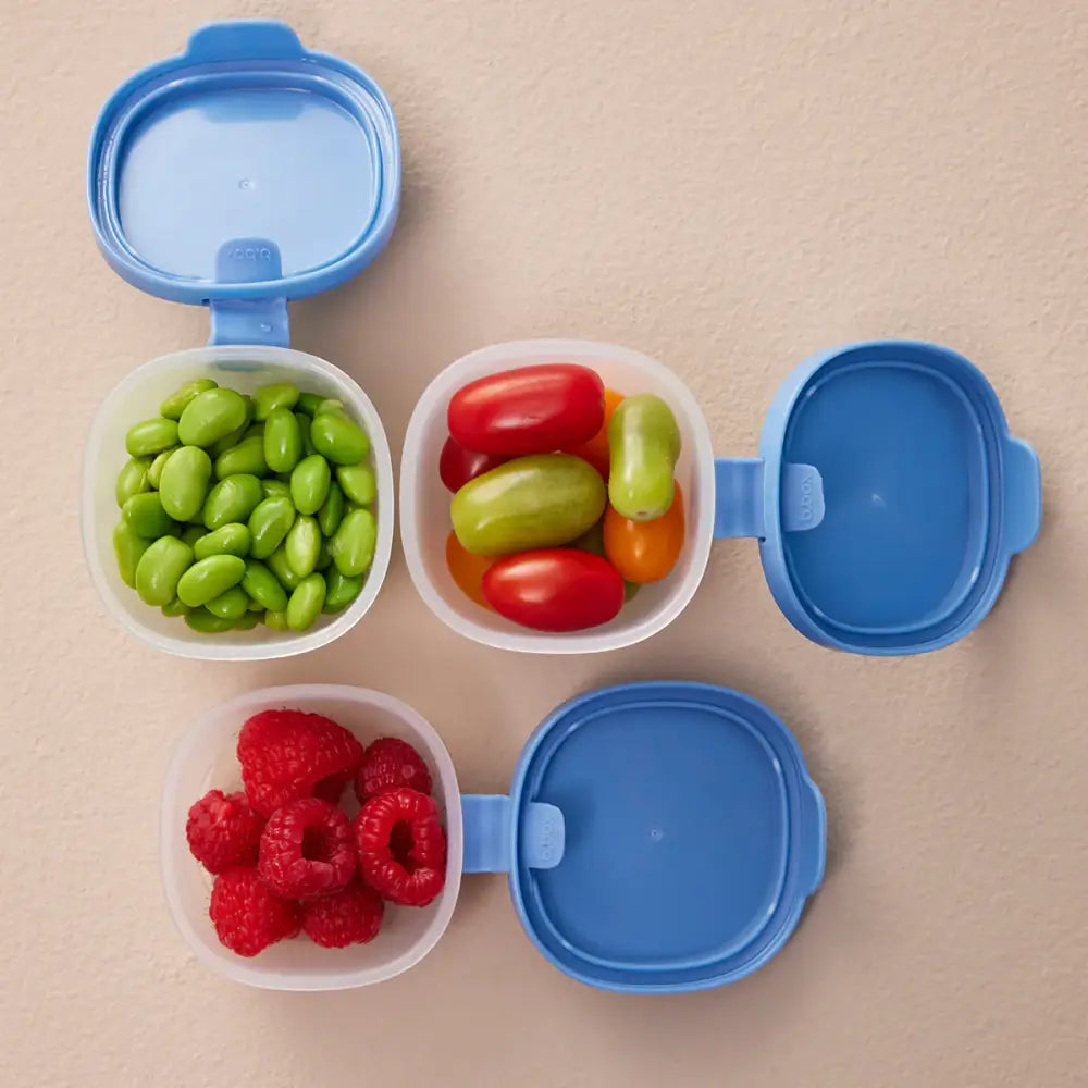 Set de 3 Contenedores Snack Tubes B.box - Ocean - Azul