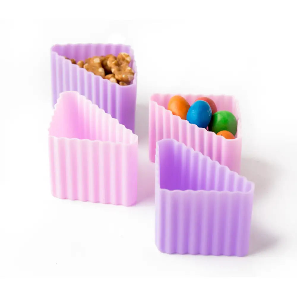 Set de 4 Moldes Triangulares de Silicona Lekkabox - Rosa &