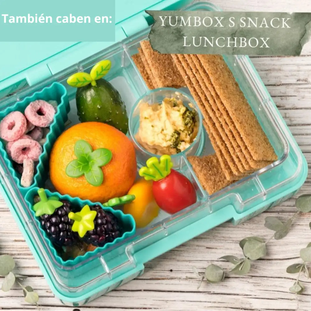 Set de 4 Moldes Triangulares de Silicona Lekkabox - Teal &