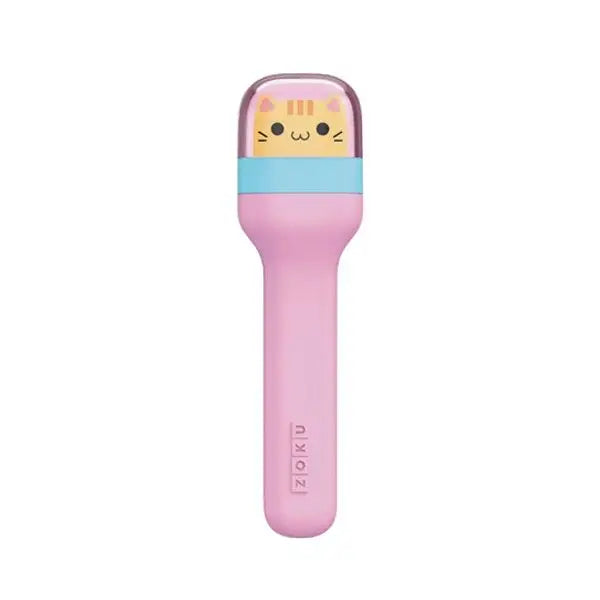 Set de Cubiertos Infantiles con Estuche - Gato - Rosa - Zoku