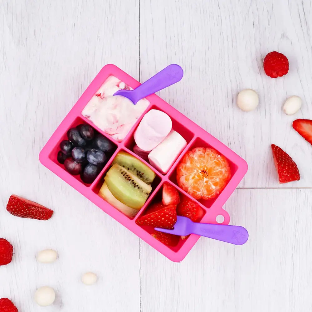 Set de Cuchara y Tenedor Lunch Punch - Rosa - Rosa -