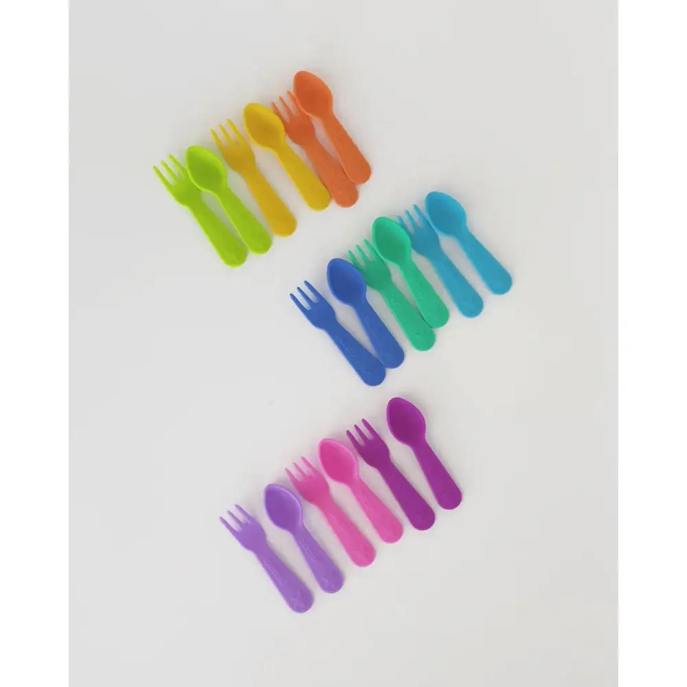 Set de Cuchara y Tenedor Lunch Punch Rosa (Blush)