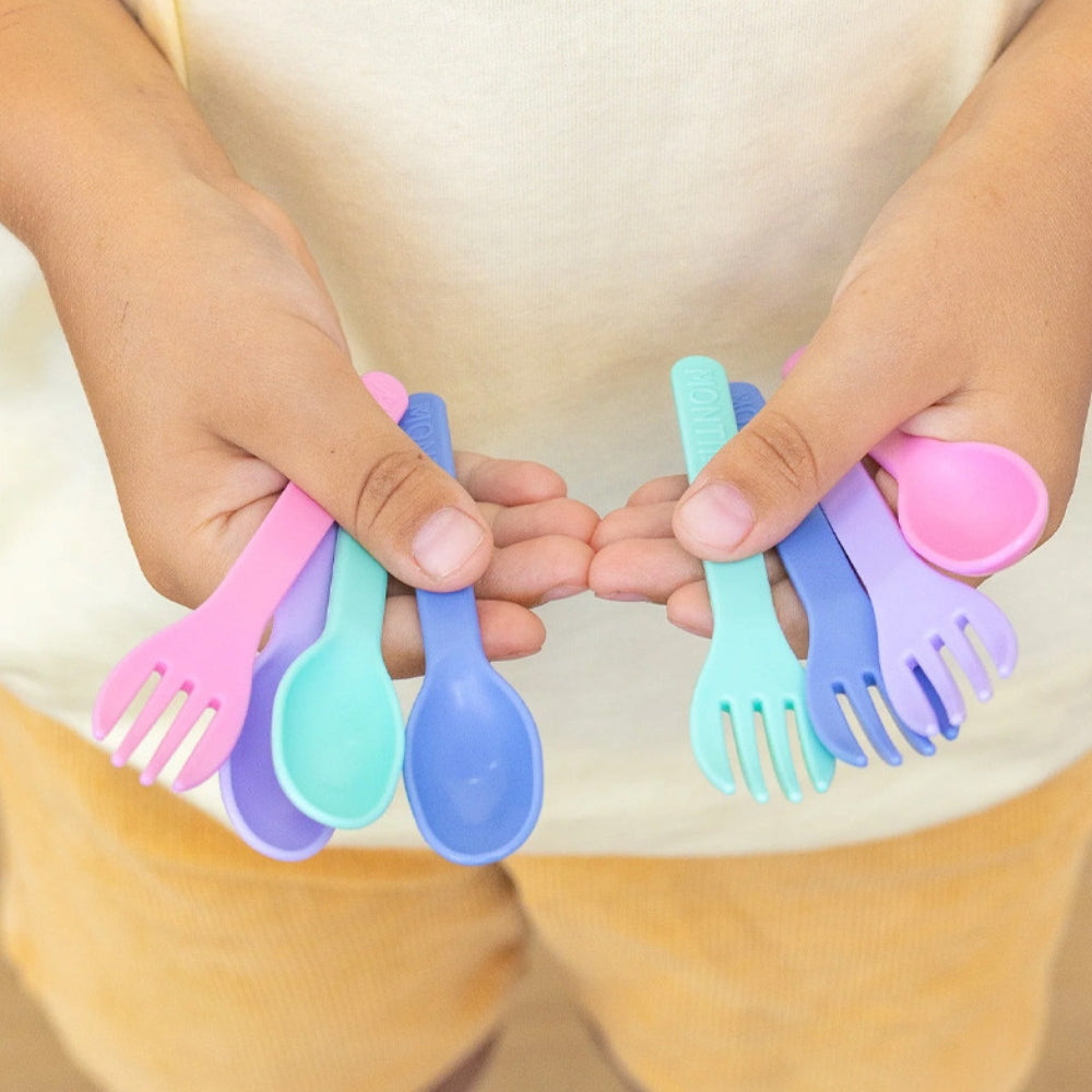 Set de Cuchara y Tenedor MontiiCo  - Pastel