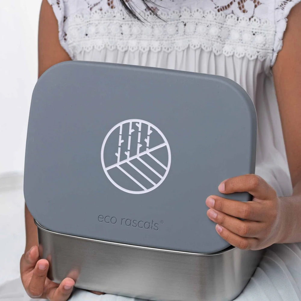 Fiambrera de Acero Inoxidable Classic Bento Box Gris – Eco Rascals