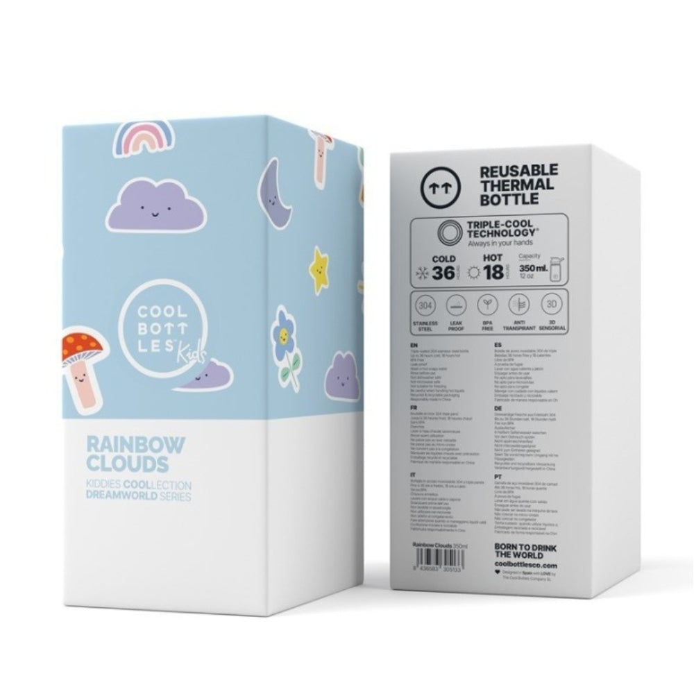 Bouteille pour Enfant - Rainbow Clouds 350ml COOLBOTTLES