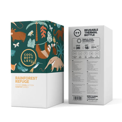 Garrafa Infantil -  Rainforest Refuge 350ml COOLBOTTLES