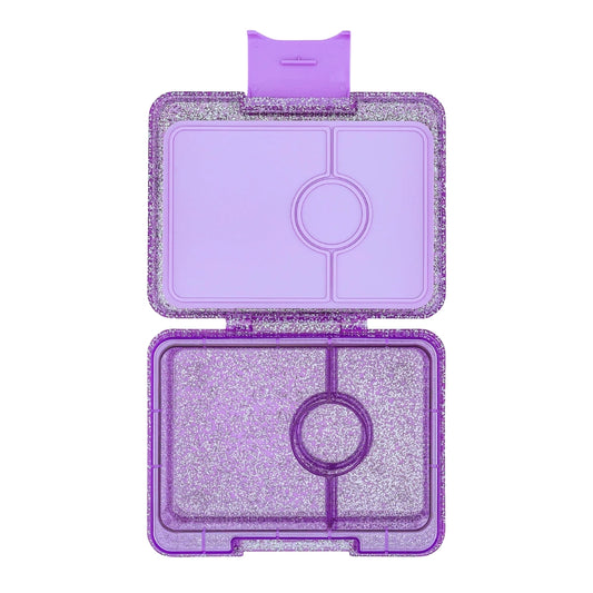 Fiambrera Yumbox Snack 3 secciones - glitter purple