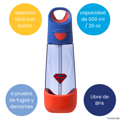 Garrafa B.Box com Palhinha 600ml - Lilás Pop