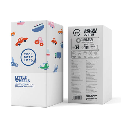 Bouteille pour Enfant - Little Wheels 350ml COOLBOTTLES