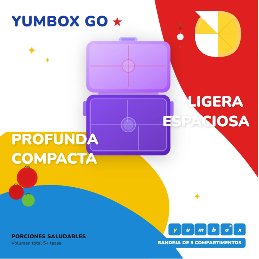 Yumbox Go Fiambrera Bento 5 Compartimentos Hermética – Kyoto Purple