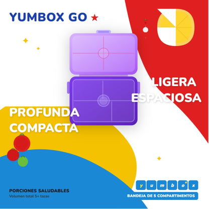Yumbox Go Fiambrera Bento 5 Compartimentos Hermética – Kyoto Purple