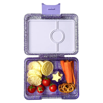 Yumbox Snack Boîte à Lunch 3 Sections - Power Pink Rainbow